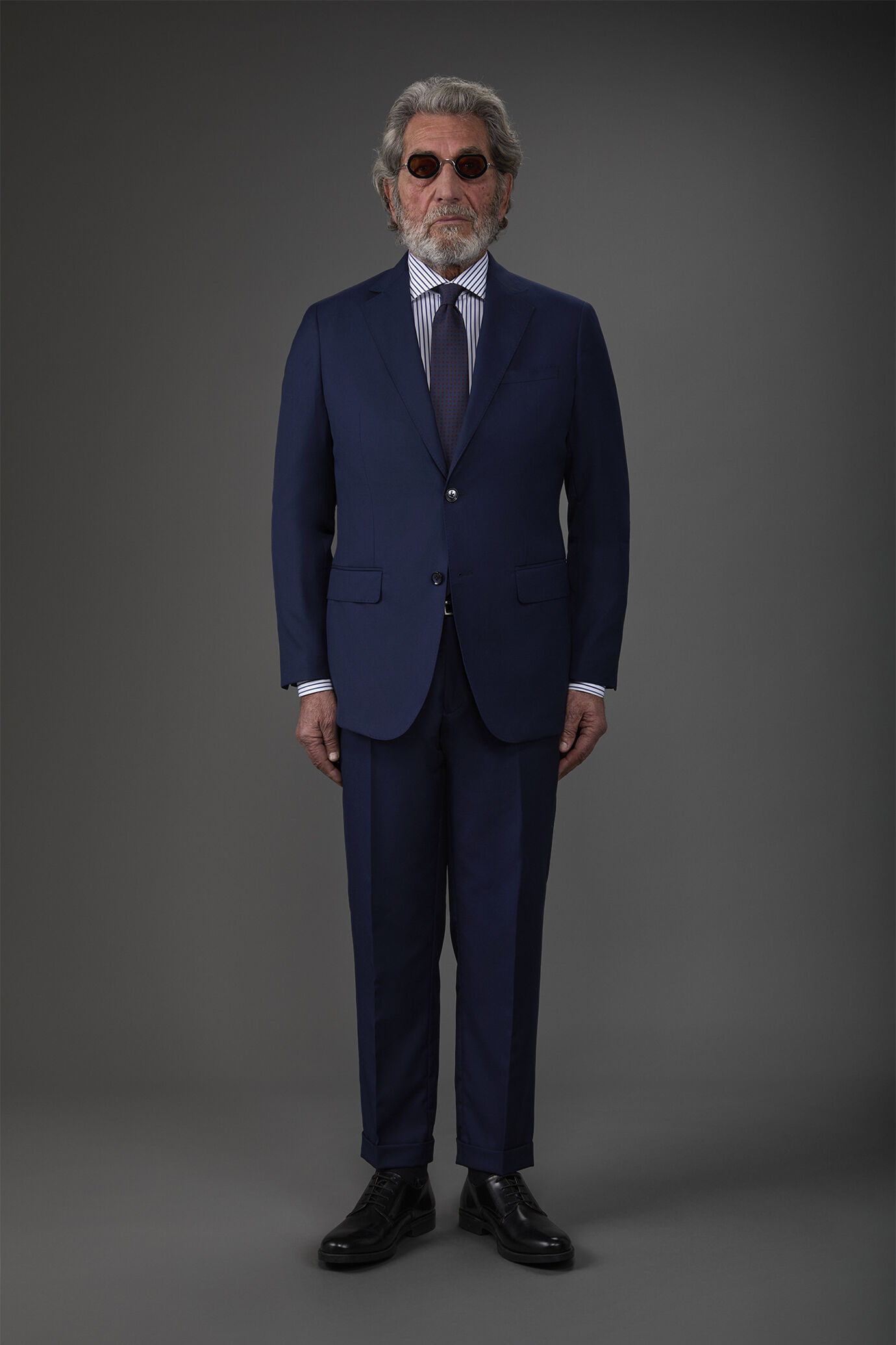 Men's single breasted suit mix size blue